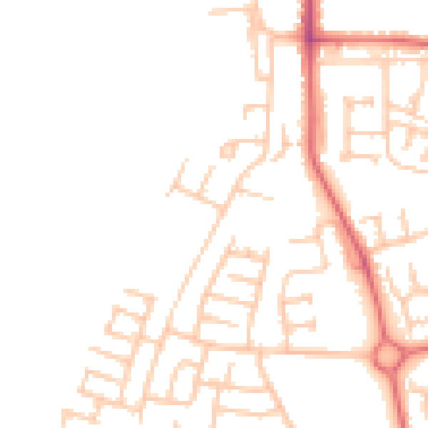 Daytime road noise heatmap for TS17 0AF