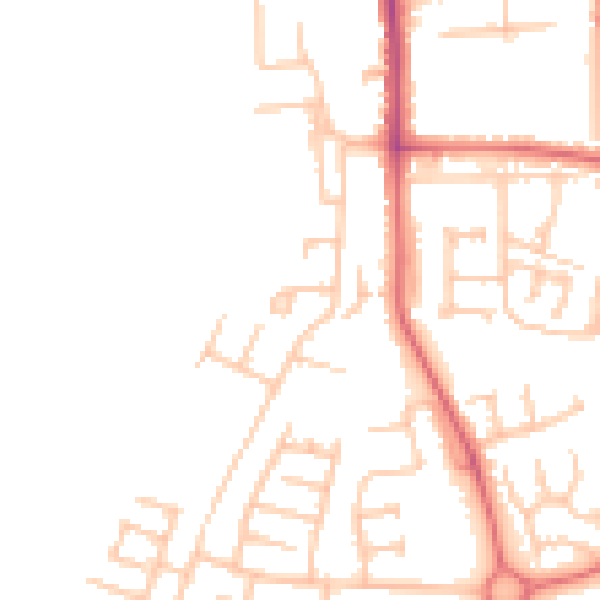 Daytime road noise heatmap for TS17 0AJ
