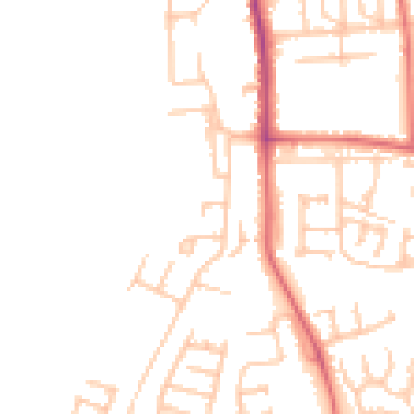 Daytime road noise heatmap for TS17 0AL
