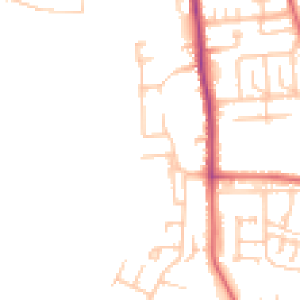Daytime road noise heatmap for TS17 0AW