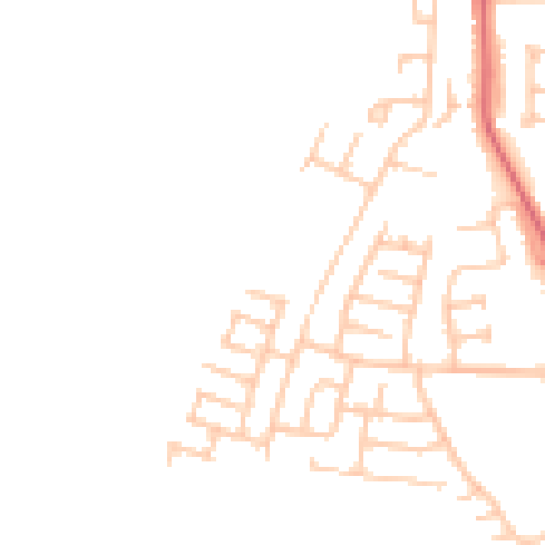 Daytime road noise heatmap for TS17 0AZ