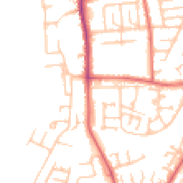 Daytime road noise heatmap for TS17 0BB
