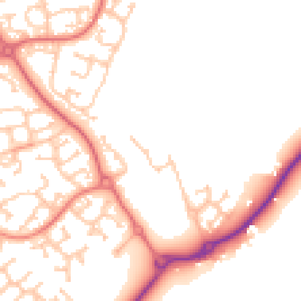 Daytime road noise heatmap for TS17 0BD