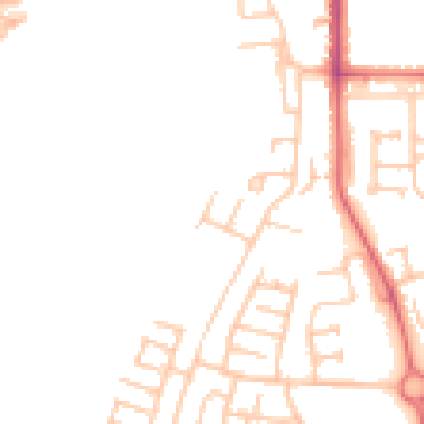 Daytime road noise heatmap for TS17 0BH