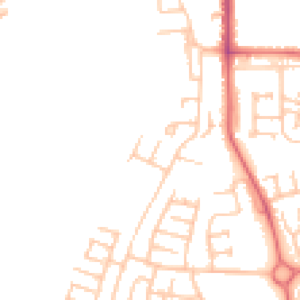 Daytime road noise heatmap for TS17 0BJ