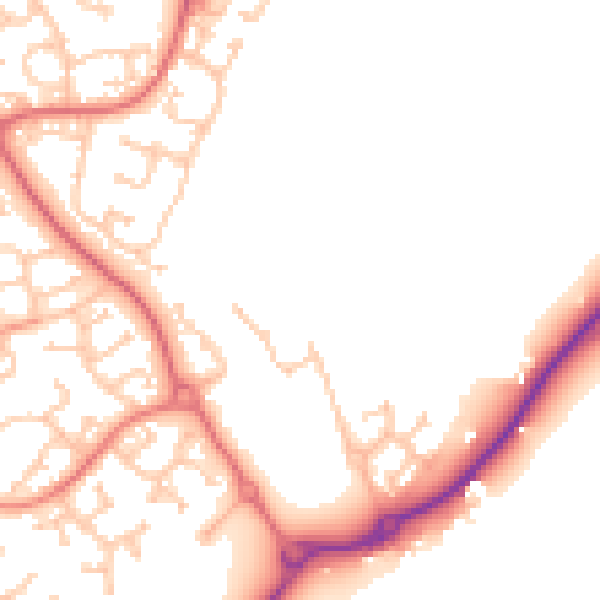 Daytime road noise heatmap for TS17 0BL