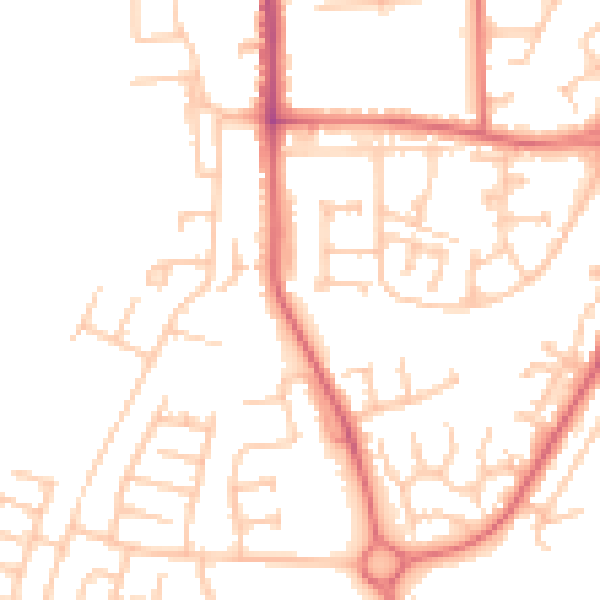 Daytime road noise heatmap for TS17 0BN