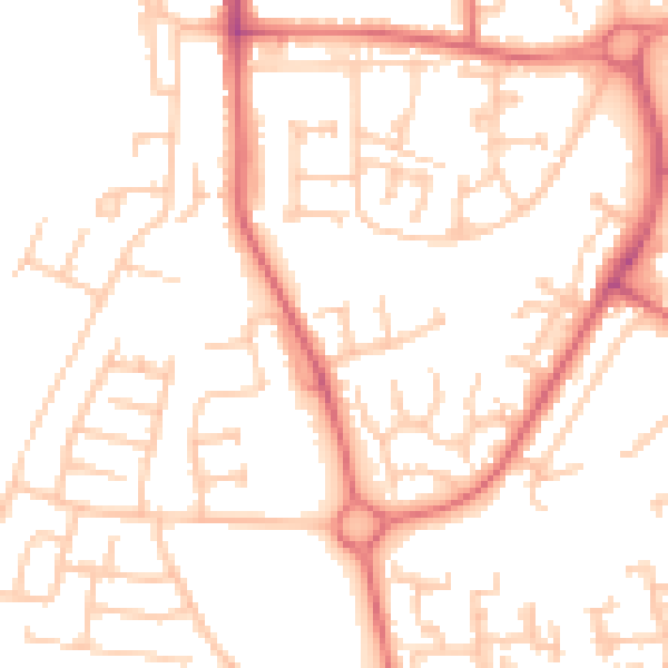 Daytime road noise heatmap for TS17 0BP