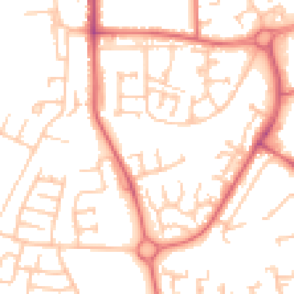 Daytime road noise heatmap for TS17 0BT