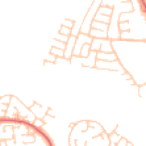 Daytime road noise heatmap for TS17 0BZ