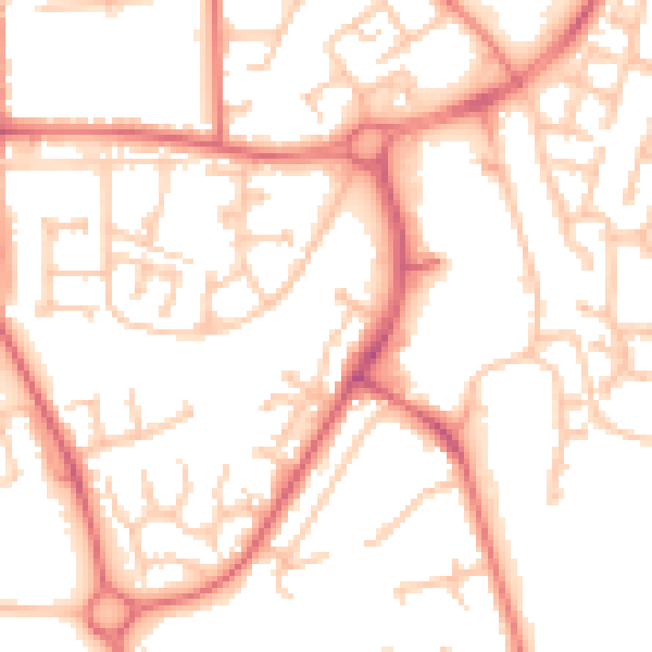 Daytime road noise heatmap for TS17 0DH