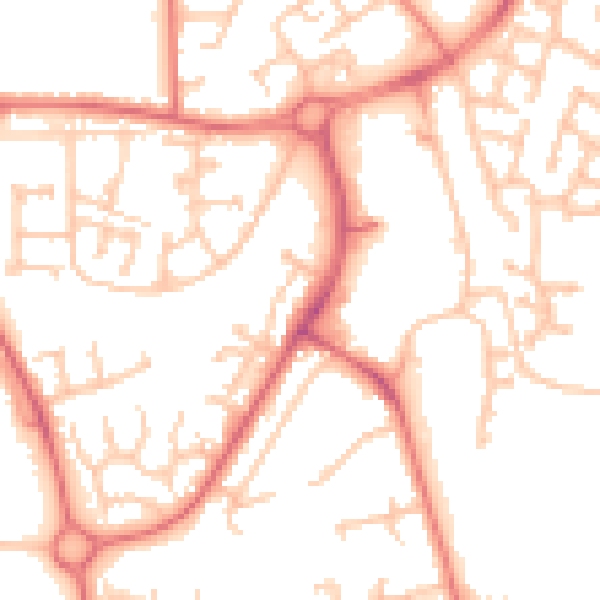 Daytime road noise heatmap for TS17 0DQ