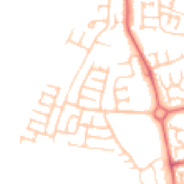Daytime road noise heatmap for TS17 0ES