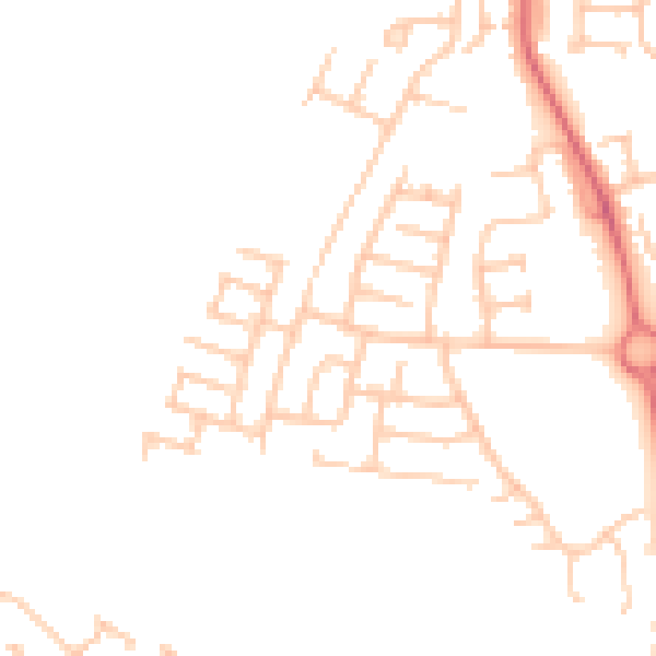 Daytime road noise heatmap for TS17 0EX