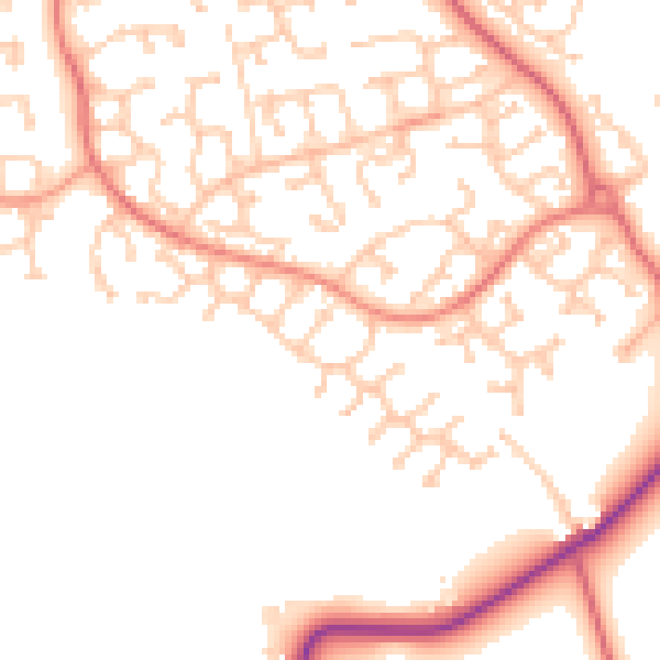 Daytime road noise heatmap for TS17 0FH