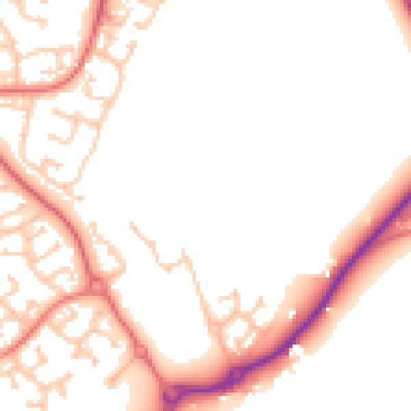 Daytime road noise heatmap for TS17 0GB