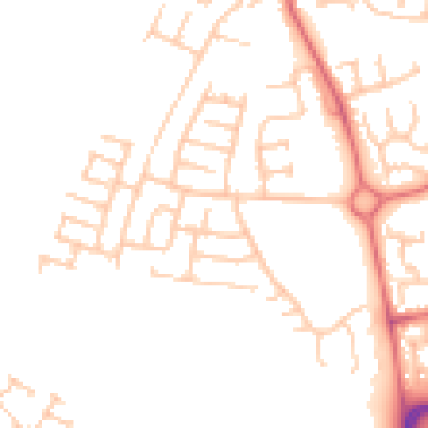 Daytime road noise heatmap for TS17 0HH