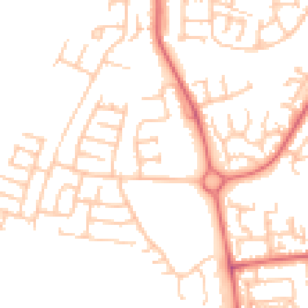 Daytime road noise heatmap for TS17 0HJ