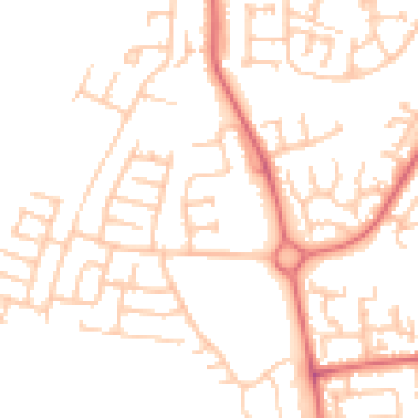 Daytime road noise heatmap for TS17 0HL