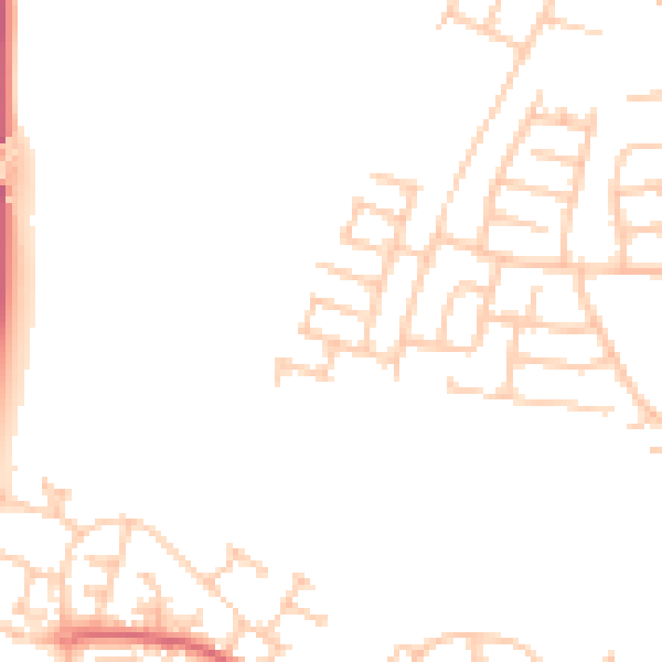 Daytime road noise heatmap for TS17 0LE
