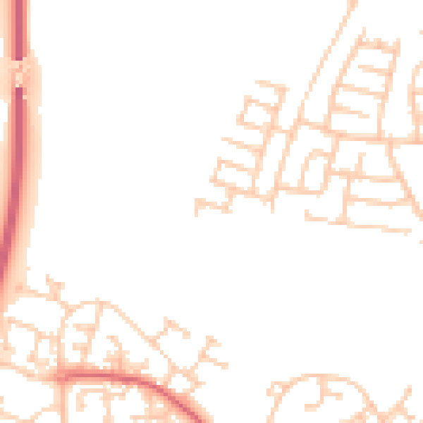 Daytime road noise heatmap for TS17 0LF