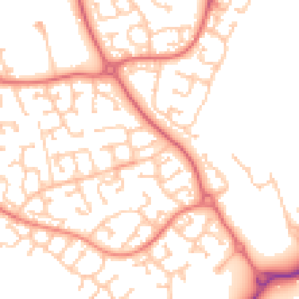 Daytime road noise heatmap for TS17 0PF