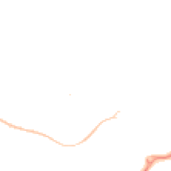 Night-time road noise heatmap for TS17 0PF