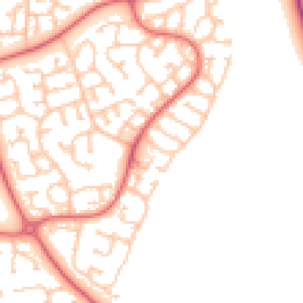 Daytime road noise heatmap for TS17 0QB