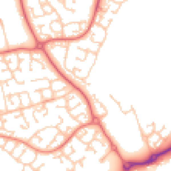 Daytime road noise heatmap for TS17 0QD
