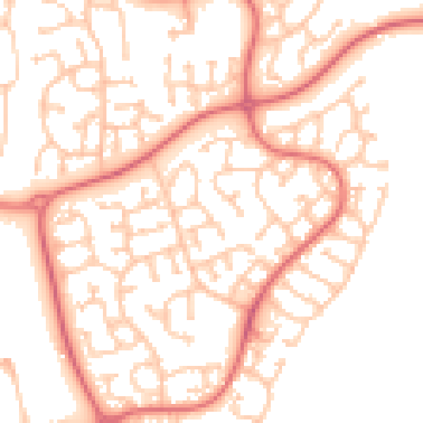 Daytime road noise heatmap for TS17 0UH