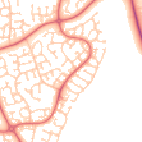 Daytime road noise heatmap for TS17 0UX