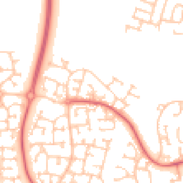 Daytime road noise heatmap for TS17 5AT