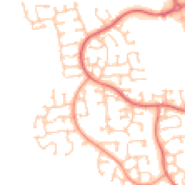 Daytime road noise heatmap for TS17 5DL