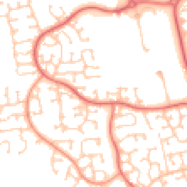 Daytime road noise heatmap for TS17 5DW