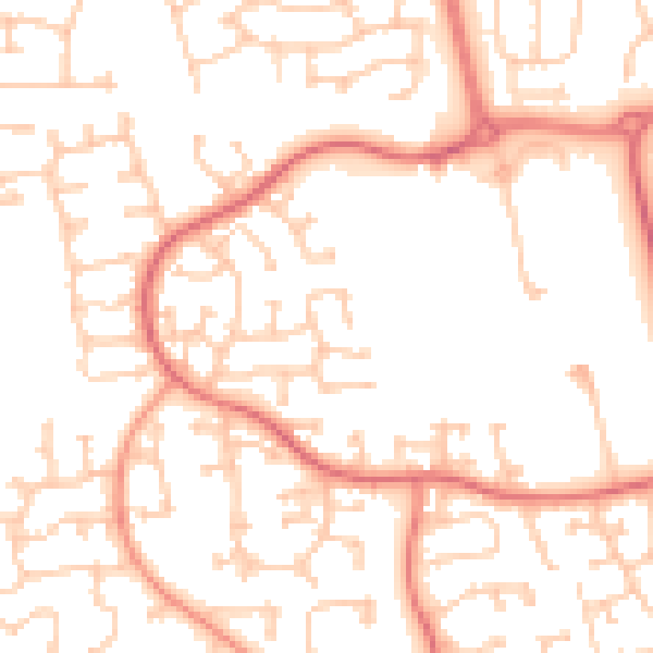 Daytime road noise heatmap for TS17 5EF