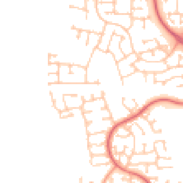 Daytime road noise heatmap for TS17 5ER