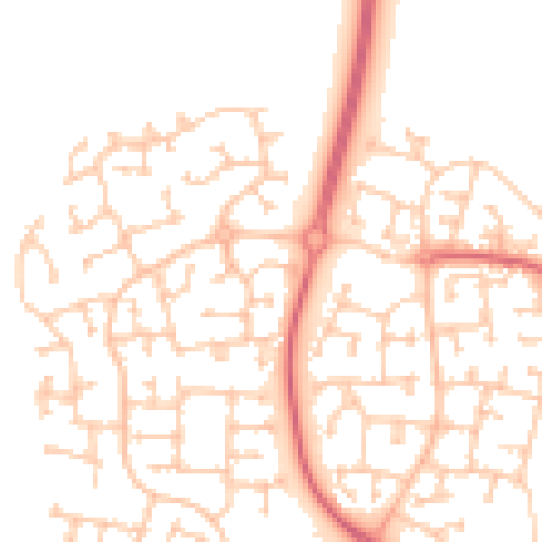 Daytime road noise heatmap for TS17 5GE