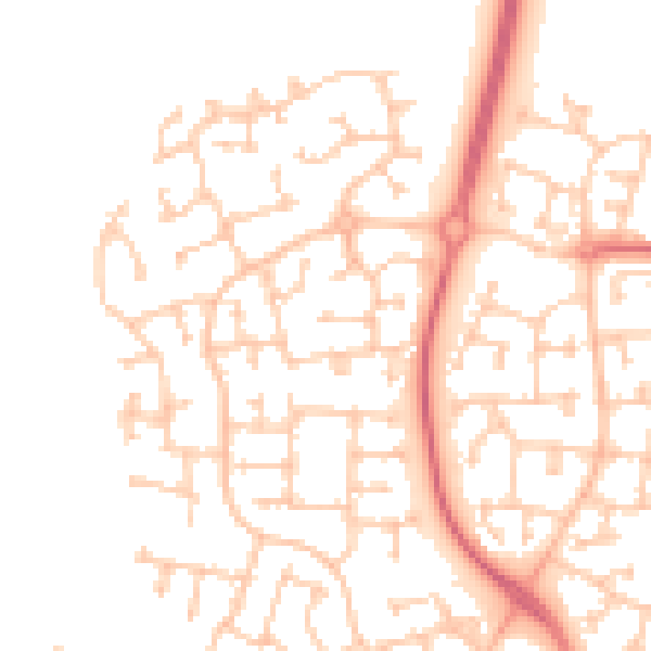 Daytime road noise heatmap for TS17 5GF