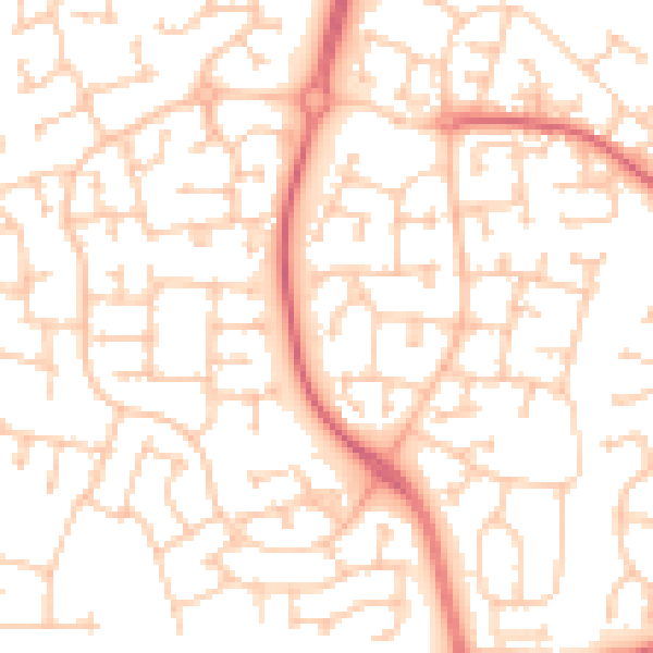 Daytime road noise heatmap for TS17 5GS