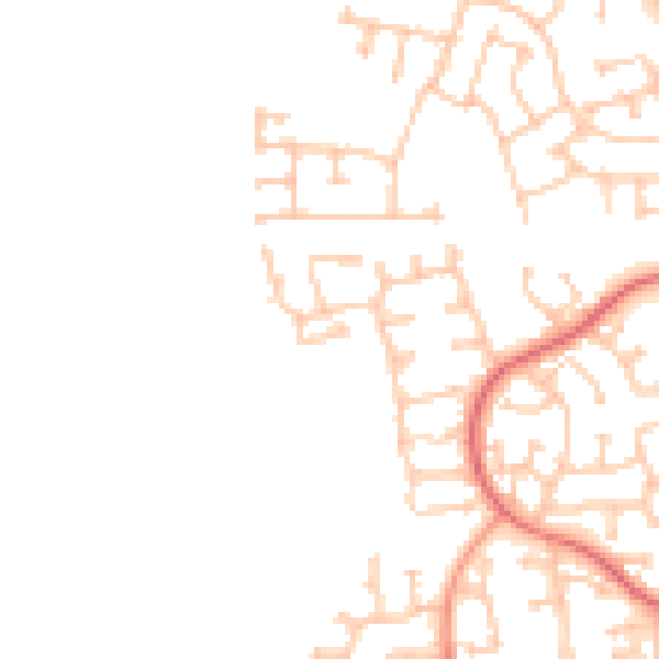 Daytime road noise heatmap for TS17 5HS