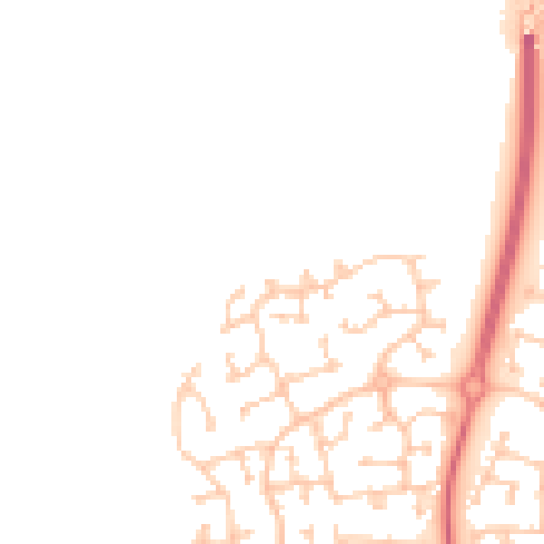 Daytime road noise heatmap for TS17 5LD