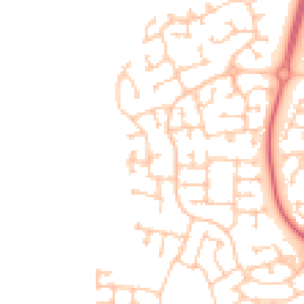 Daytime road noise heatmap for TS17 5LS