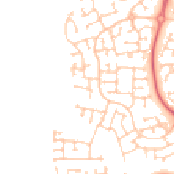 Daytime road noise heatmap for TS17 5LY