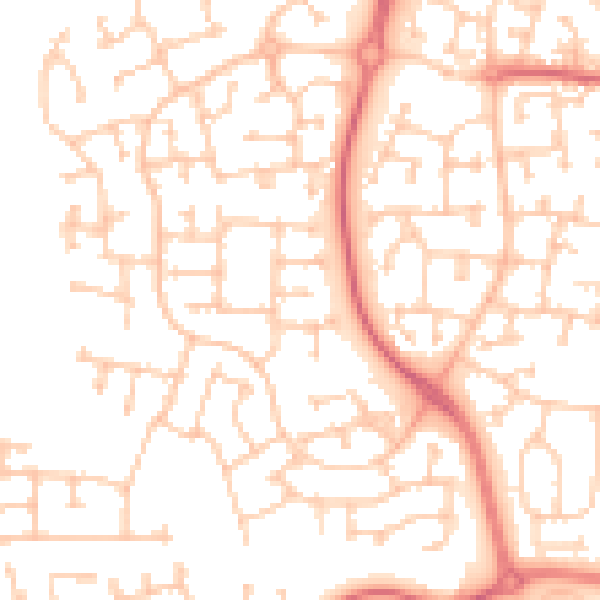 Daytime road noise heatmap for TS17 5NH