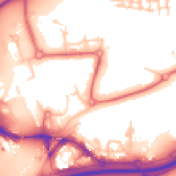 Daytime road noise heatmap for TS17 6BS