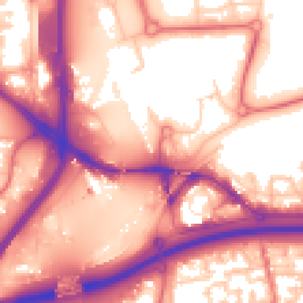 Daytime road noise heatmap for TS17 6DP