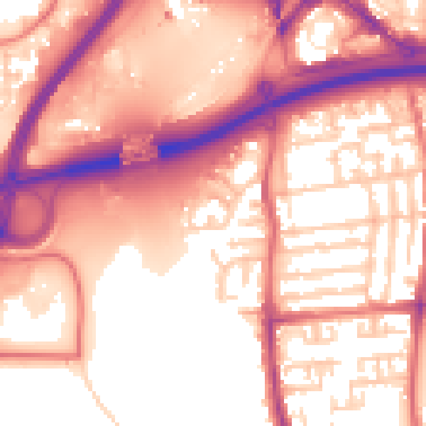 Daytime road noise heatmap for TS17 6DT