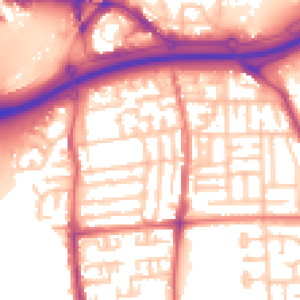 Daytime road noise heatmap for TS17 6HJ