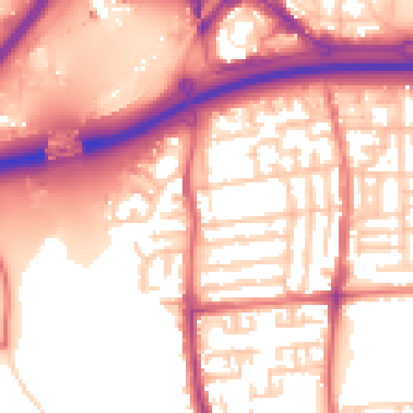 Daytime road noise heatmap for TS17 6HQ