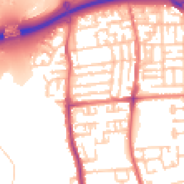 Daytime road noise heatmap for TS17 6LT